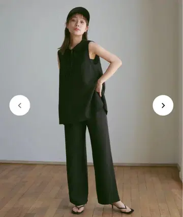 NWITH 마에다 노조미 마에농 릴랙스 셋업 와이드 팬츠 블라우스
