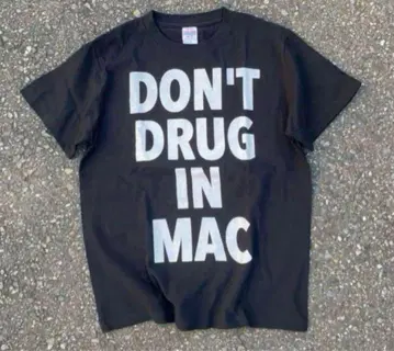 DDIM DON'T DRUG IN MAC T 셔츠 블랙/S