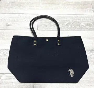 새상품급 US POLO ASSN 토트백 펀칭 블랙 대용량 A4