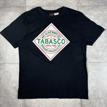 타바스코 공식 TABASCO 로고 티셔츠 블랙 M