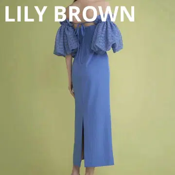 가격 대폭 인하 새상품급 LILY BROWN 볼륨 튤 슬리브 드레스