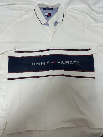 TOMMY HILFIGER 화이트 피케 셔츠 골프 스포츠