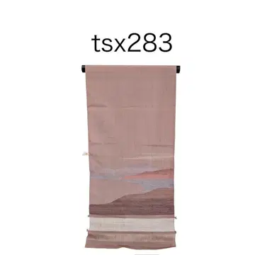 tsx283 중고품 옷감 순수 실크 명주 그림 깃털