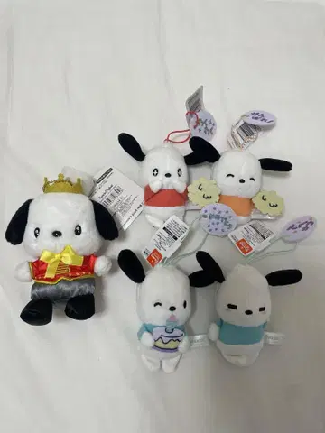 산리오 포차코 무이구루미 5종 세트