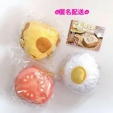 브런치 타임 비즈 쿠션 토마토 치즈 눈알 계란 3종 세트 가챠