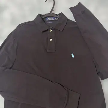 POLO RALPH LAUREN 블랙 긴팔 피케 셔츠 M