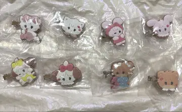 mikko characters 플로키 헤어 클립 총 8종 컴프 세트