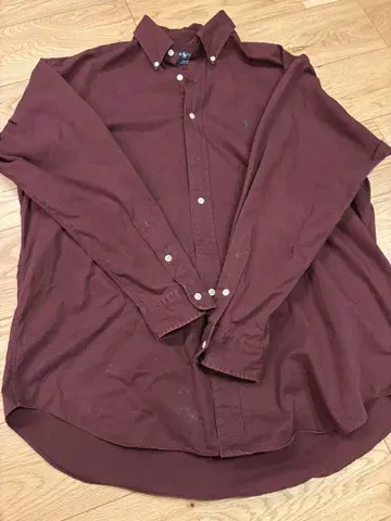 Ralph Lauren Blake 긴팔 셔츠 L 버건디