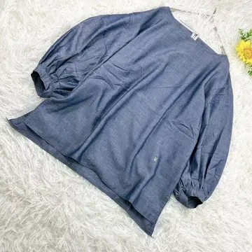 [새상품급] 리듬 벌룬 슬리브 블라우스 넉넉한 체형 커버