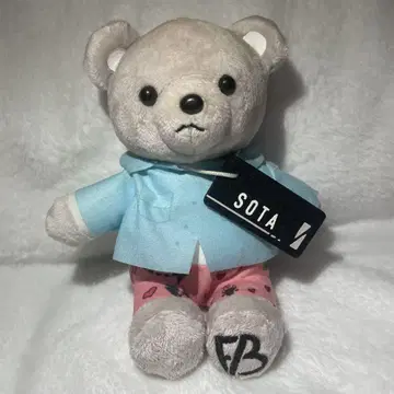 SOTA 곰 봉제 인형 스카이블루 셔츠
