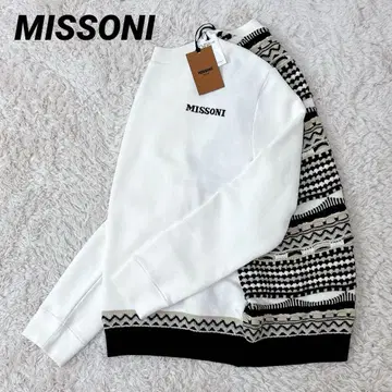 [컨디션 최상 미사용] MISSONI 미쏘니 맨투맨 니트 도킹 M