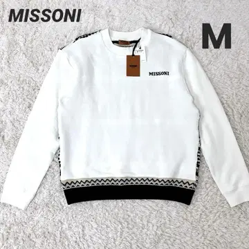 [컨디션 최상 미사용] MISSONI 미쏘니 맨투맨 니트 도킹 M