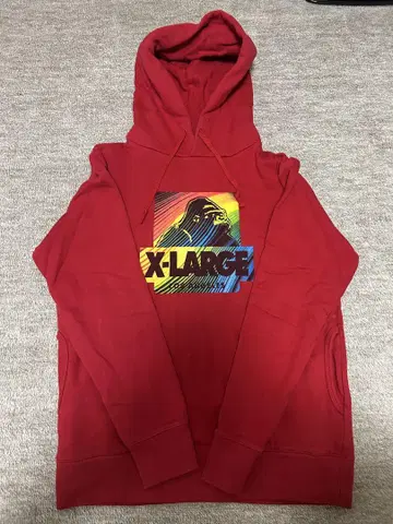 X-LARGE 레드 후드티 M 사이즈