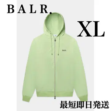 BALR. 남성용 Q-SERIES 후드티 그린 XL