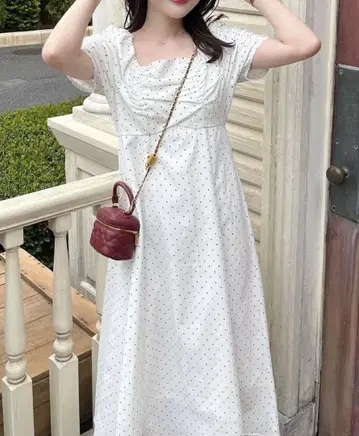 natural couture 개더 슬리브 원피스