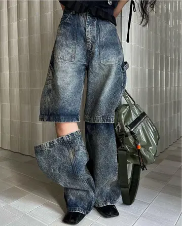 AMERI MEDI 2WAY REMOVE DENIM PANTS