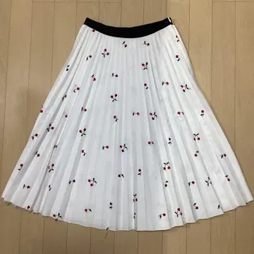 TSUNODA 플리츠 스커트 38 화이트