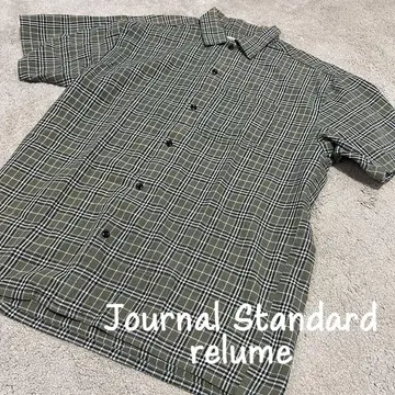 Journal Standard 반팔 체크 셔츠