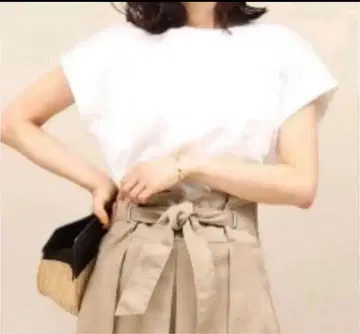 로페 마드모아젤 하이 게이지 천축 와이드 숏 티셔츠