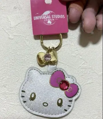 [초레어] 미사용 USJ 키티 미미 키링