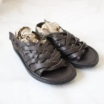 trippen SWAMP 메쉬 샌들 38 24.5cm 브라운