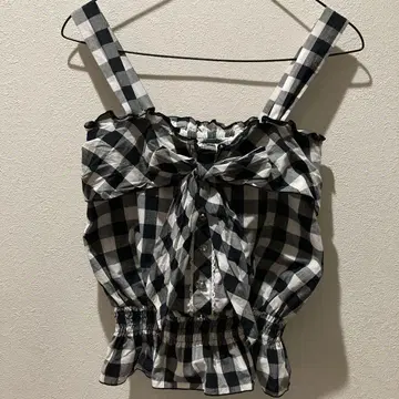 배송비 포함 익명 배송 상의 체크 반짝이 버튼 일본제 화이트 블랙