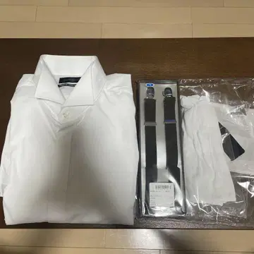 [결혼식용 세트] 턱시도용 셔츠 LL 사이즈 + 잡화 5종 세트