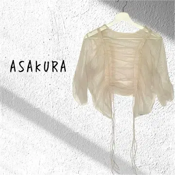 ASAKURA 아사쿠라 튤 시어 시스루 탑