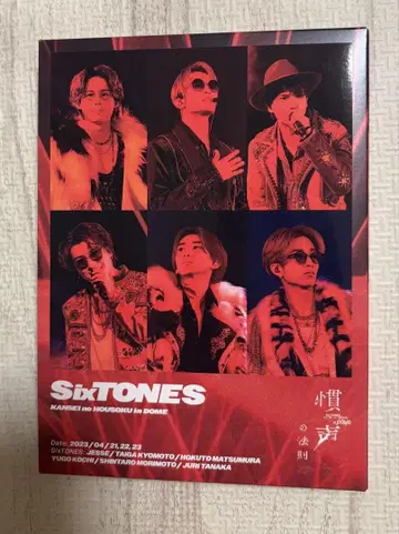 SixTONES 관성의 법칙 Blu-ray 최초 한정판