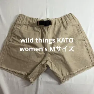와일드 띵스 KATO 베이지 숏 팬츠 M 사이즈