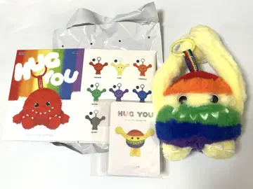 팝 마트 허그 유 봉제 인형 펜던트 시크릿 레인보우
