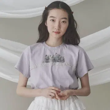 merry jenny cat frill tee