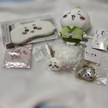 치이카와 (먼작귀) 봉제 인형 안대 세트
