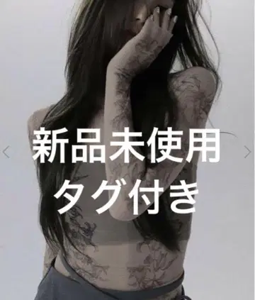 [미사용 새상품] melt the lady lily tattoo tops