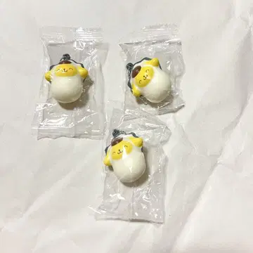 산리오 말랑말랑 마스코트 오이스터 폼폼푸딩 3점