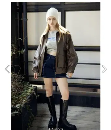 sly 가죽 블루종