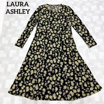LAURA ASHLEY 로라 애슐리 카우 슬립 패턴 롱 원피스