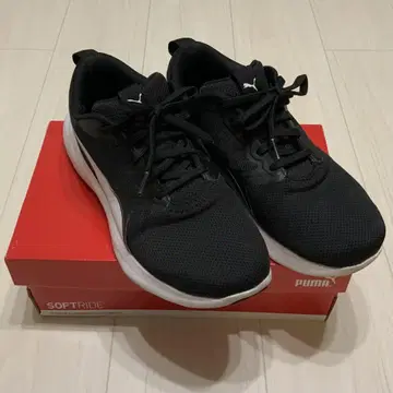 PUMA 푸마 스니커즈 블랙 25.5cm SOFTRIDE 소프트라이드