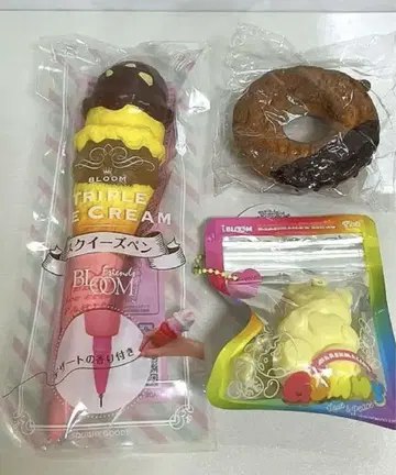 블룸 스퀴즈 스퀴즈 펜 트리플 아이스크림 마쉬멜로우 구미