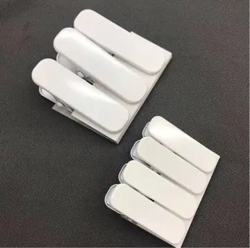 기모노 클립 / 대 3개 소 4개 세트 화이트 안쪽 밴딩