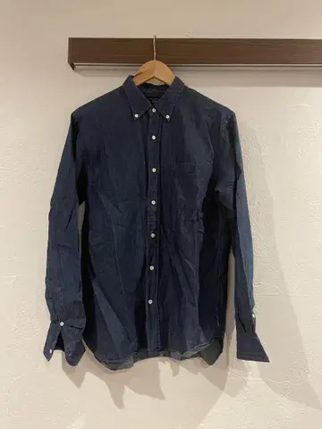BEAMS Plus 다크 블루 데님 셔츠 M 사이즈