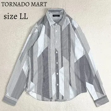 TORNADO MART 토네이도 마트 긴팔 셔츠 스트라이프 패턴 LL