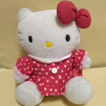 산리오 헬로키티 봉제인형 쇼와 레트로