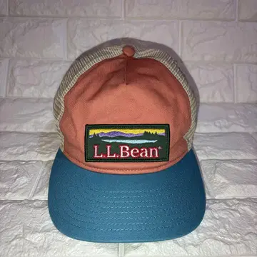 L.L.Bean 메쉬 스냅백 캡 핑크 라이트 블루 베이지