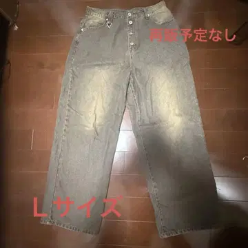 wishforever 완판템 오버 다이 와이드 데님 블랙