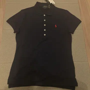 POLO RALPH LAUREN 네이비 M 슬림 핏 반팔 피케 셔츠