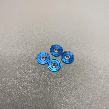 미니 사륜구동] 13mm 올 알루미늄 베어링 롤러 블루