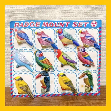 레어 양철 배지 새 BADGE MOUNT SET