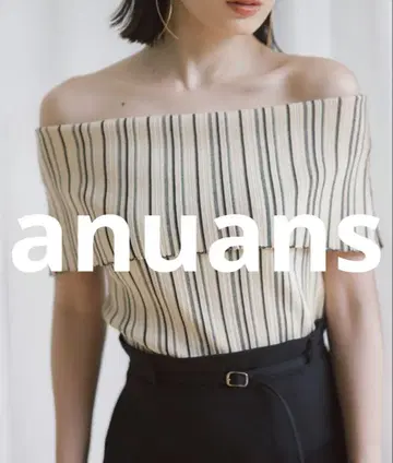거의 미사용 anuans 슬리브리스 니트 FREE 베이지 여성용