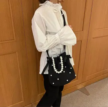 conforobe 블랙 펄 복조리 백 누비백 Pochon Pearl